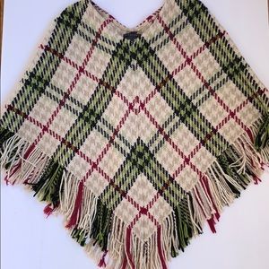 Burberry cashmere and wool poncho